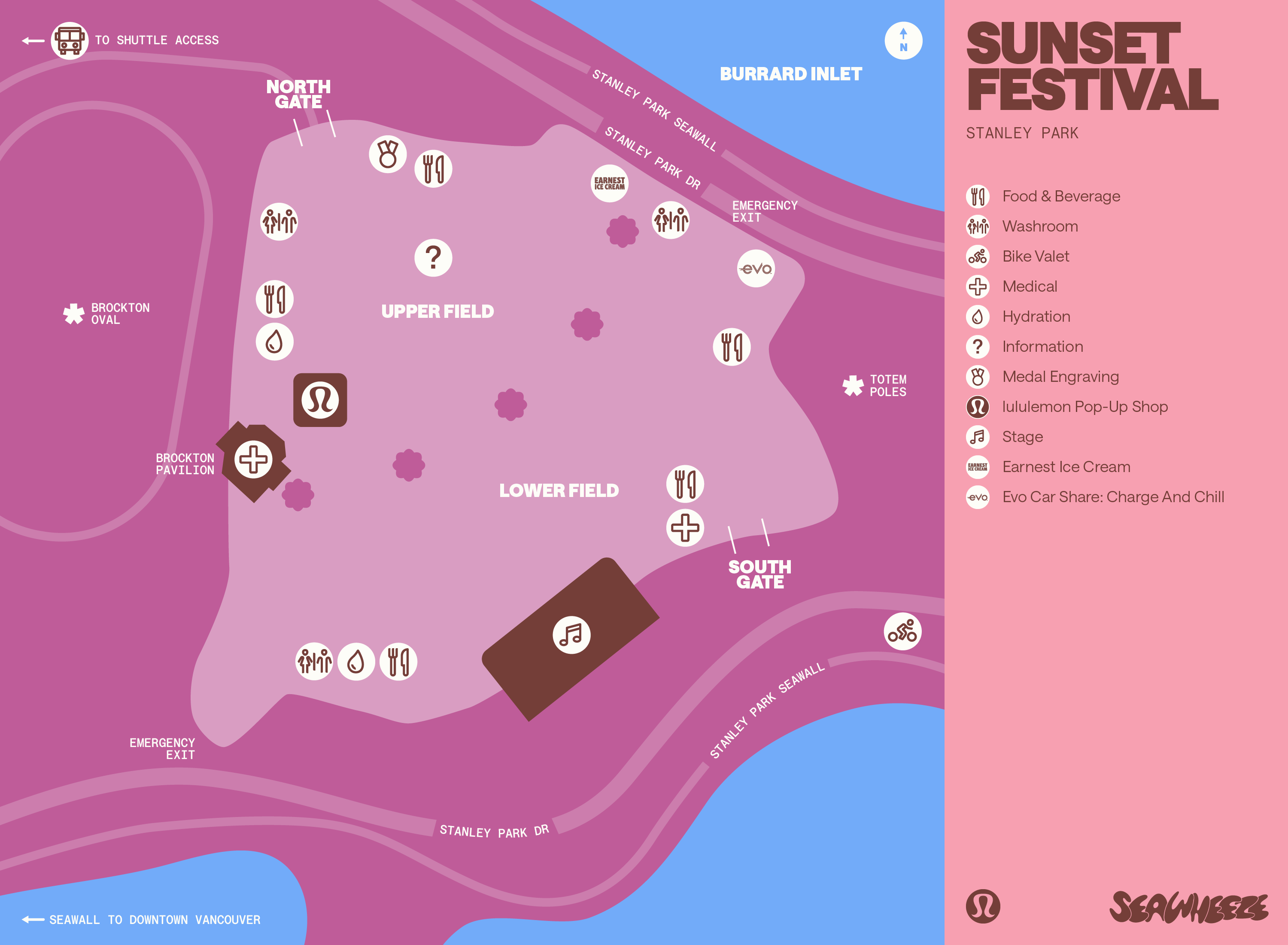 Sunset Festival Map